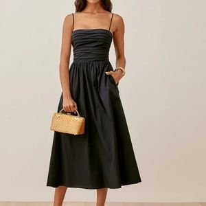 Reformation Lissa Dress size 4 black NWT